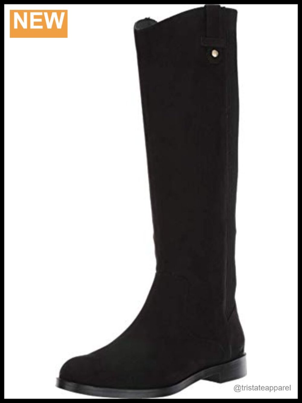 Women's Kenneth Cole New York Slip-On Stretch Boots, Round Toe Block Heel,